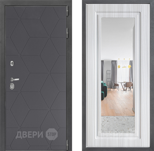 Дверь Дверной континент ДК-3/744 ФЛЗ Зеркало Сандал белый в Раменском