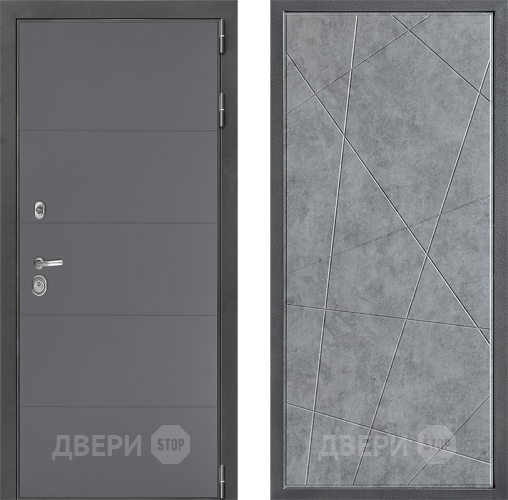 Дверь Дверной континент ДК-3/649 ФЛ-655 Бетон серый в Раменском