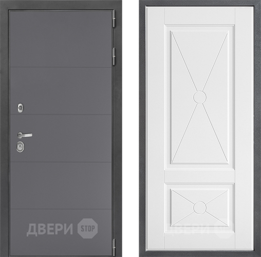 Входная металлическая Дверь Дверной континент ДК-3/649 ФЛ-617 Софт милк в Раменском