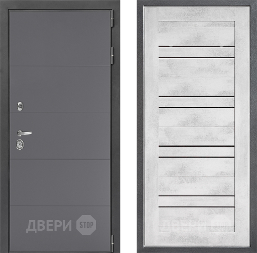 Дверь Дверной континент ДК-3/649 ФЛ-49 Бетон снежный в Раменском
