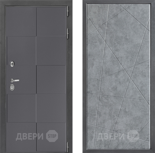 Дверь Дверной континент ДК-3/606 ФЛ-655 Бетон серый в Раменском