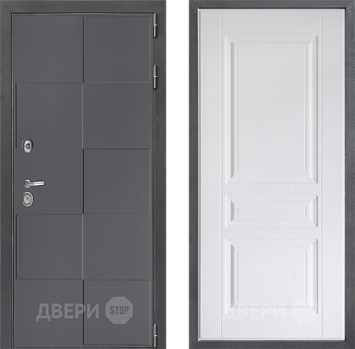Дверь Дверной континент ДК-3/606 ФЛ-243 Альберо Браш серебро в Раменском