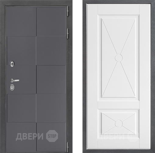 Входная металлическая Дверь Дверной континент ДК-3/606 ФЛ-617 Софт милк в Раменском