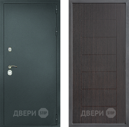 Дверь Дверной континент Рубикон Серебро Дизайн ФЛ-Лайн Венге в Раменском