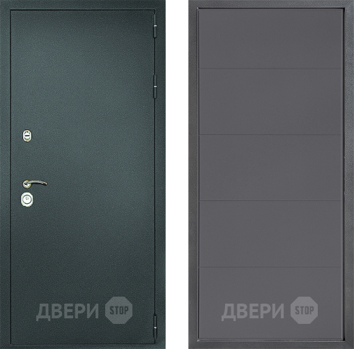 Дверь Дверной континент Рубикон Серебро Дизайн ФЛ-649 Графит софт в Раменском