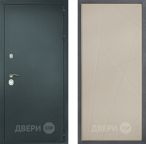 Входная металлическая Дверь Дверной континент Рубикон Серебро Дизайн ФЛ-655 Капучино в Раменском