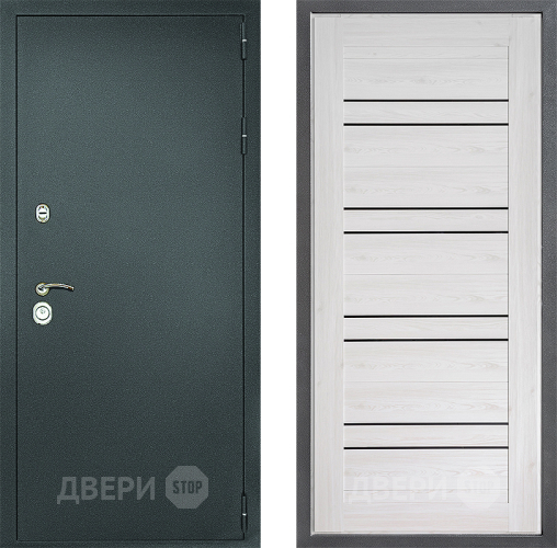 Дверь Дверной континент Рубикон Серебро Дизайн ФЛ-49 Сосна белая в Раменском