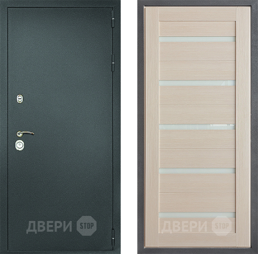 Дверь Дверной континент Рубикон Серебро Дизайн ФЛ-47 Капучино в Раменском