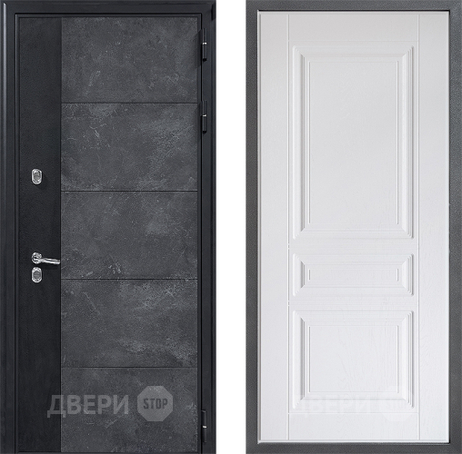 Дверь Дверной континент ДК-15 Бетон ТЕРМО ФЛ-243 Альберо Браш серебро в Раменском
