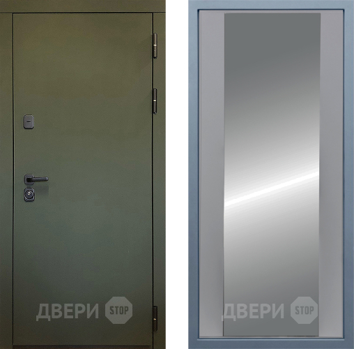 Входная металлическая Дверь Дива МД-61 Д-15 Зеркало Силк Маус в Раменском