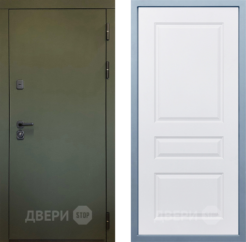 Входная металлическая Дверь Дива МД-61 Д-13 Белый в Раменском