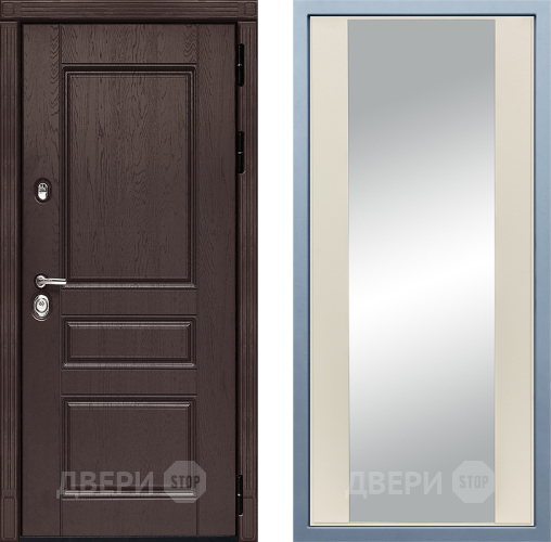 Входная металлическая Дверь Дива МД-90 Д-15 Зеркало Шампань в Раменском