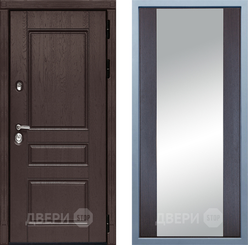 Дверь Дива МД-90 Д-15 Зеркало Венге в Раменском