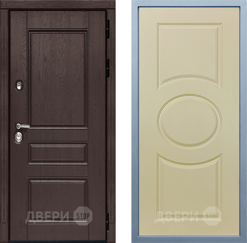 Входная металлическая Дверь Дива МД-90 Д-8 Шампань в Раменском