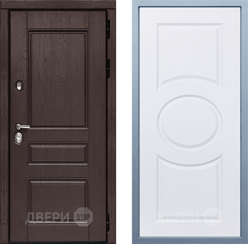 Входная металлическая Дверь Дива МД-90 М-30 Белый в Раменском