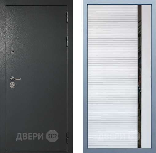 Входная металлическая Дверь Дива МД-40 Титан МХ-45 Белый матовый в Раменском
