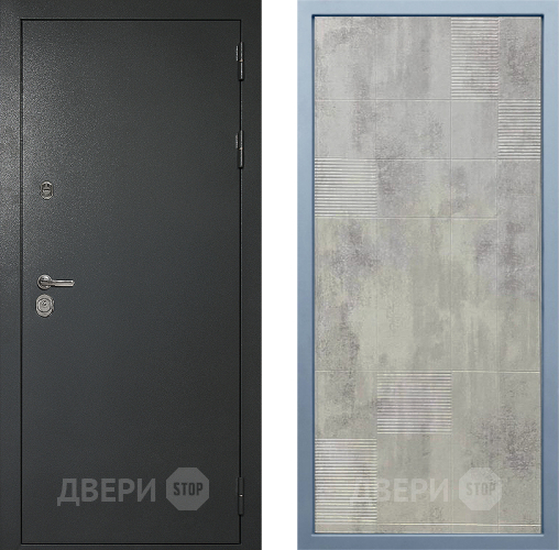 Входная металлическая Дверь Дива МД-40 Титан Д-4 Бетон темный в Раменском