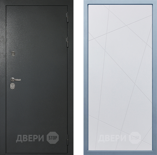 Входная металлическая Дверь Дива МД-40 Титан Д-11 Белый в Раменском