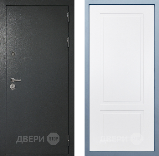 Входная металлическая Дверь Дива МД-40 Титан Н-7 Белый в Раменском
