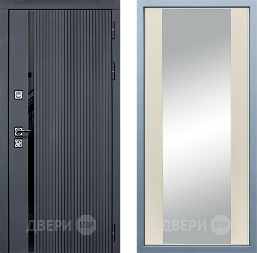 Входная металлическая Дверь Дива МХ-46 STR Д-15 Зеркало Шампань в Раменском