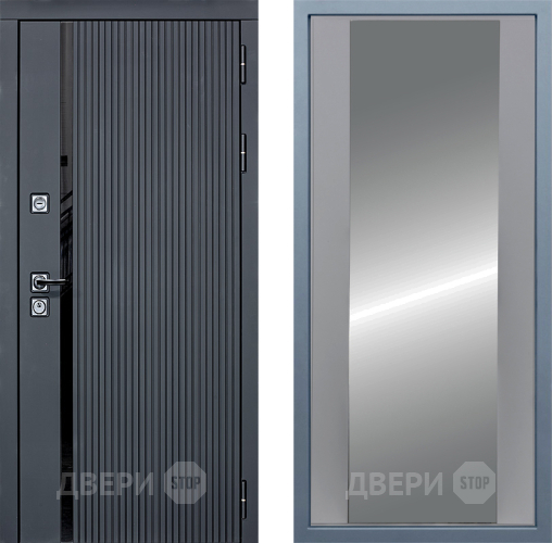 Входная металлическая Дверь Дива МХ-46 STR Д-15 Зеркало Силк Маус в Раменском
