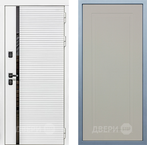 Входная металлическая Дверь Дива МХ-45 Белая STR Н-10 Шампань в Раменском
