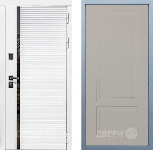 Входная металлическая Дверь Дива МХ-45 Белая STR Н-7 Шампань в Раменском