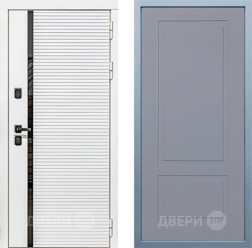 Дверь Дива МХ-45 Белая STR Н-7 Силк Маус в Раменском