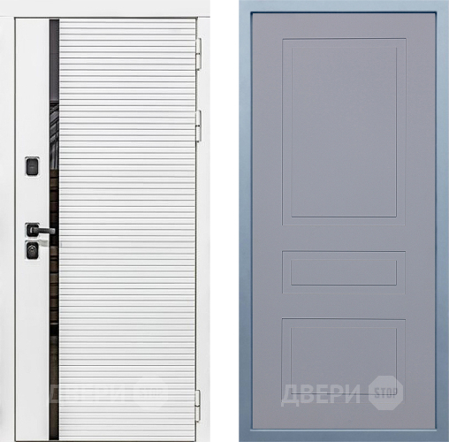 Дверь Дива МХ-45 Белая STR Н-13 Силк Маус в Раменском