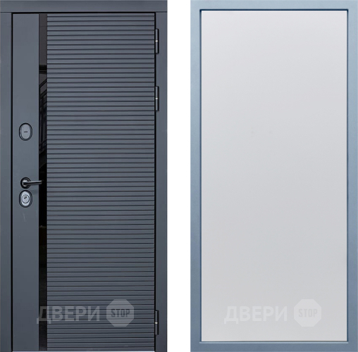 Входная металлическая Дверь Дива МХ-45 STR Н-1 Белый в Раменском