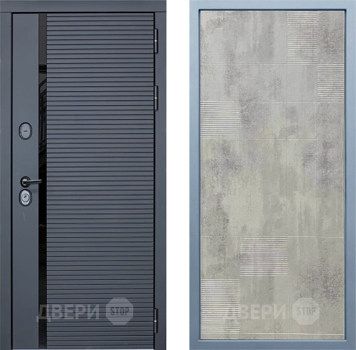 Дверь Дива МХ-45 STR Д-4 Бетон темный в Раменском