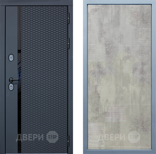 Входная металлическая Дверь Дива МХ-47 STR Д-4 Бетон темный в Раменском