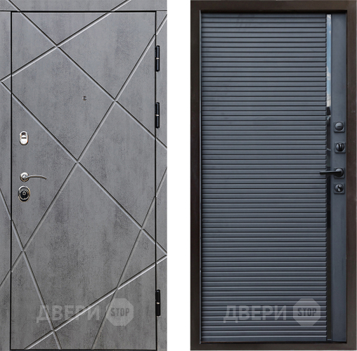 Входная металлическая Дверь Престиж Лучи Porte Черный кварц в Раменском