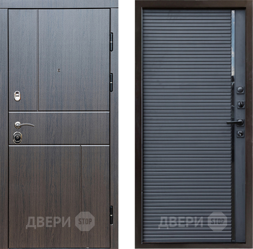 Входная металлическая Дверь Престиж Горизонт Венге Porte Черный кварц в Раменском