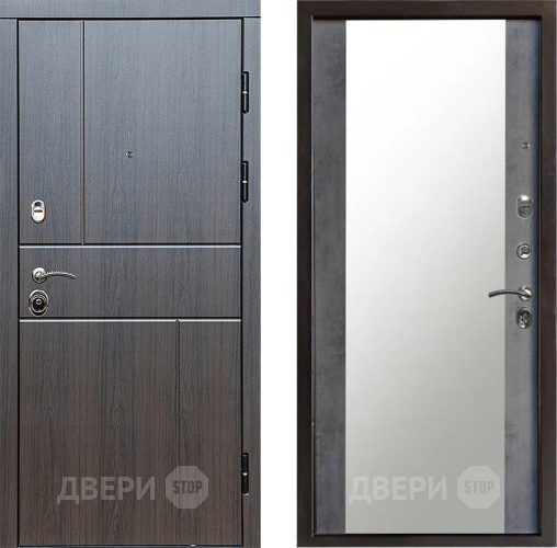 Дверь Престиж Горизонт Венге Зеркало Бетон темный в Раменском