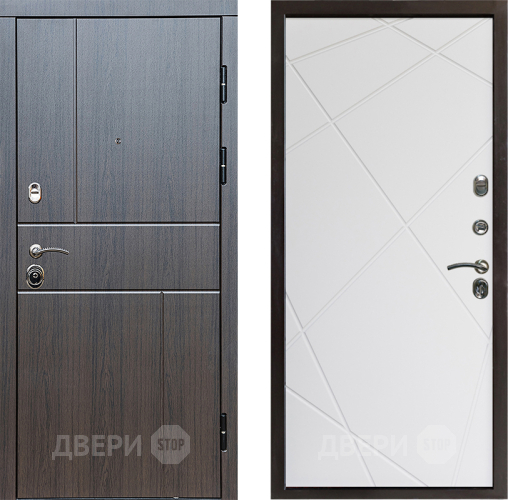 Входная металлическая Дверь Престиж Горизонт Венге Лучи Бетон белый в Раменском