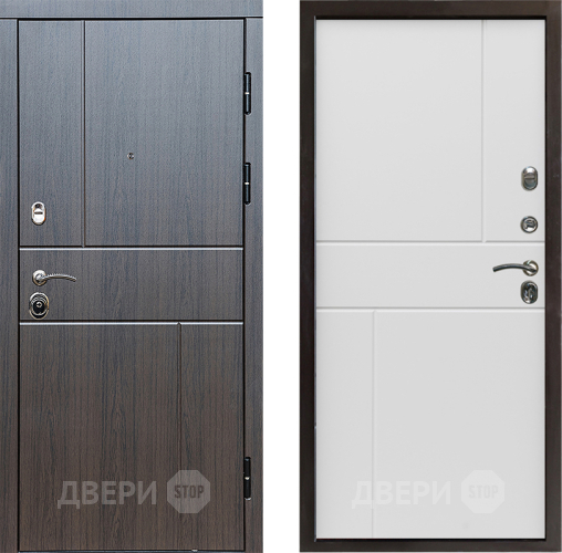 Входная металлическая Дверь Престиж Горизонт Венге Горизонт Бетон белый в Раменском