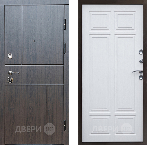 Входная металлическая Дверь Престиж Горизонт Венге Премиум Лиственница белая в Раменском