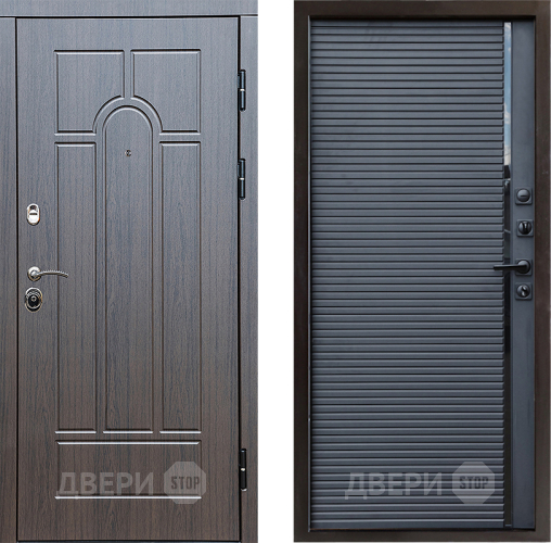 Входная металлическая Дверь Престиж Арка Porte Черный кварц в Раменском