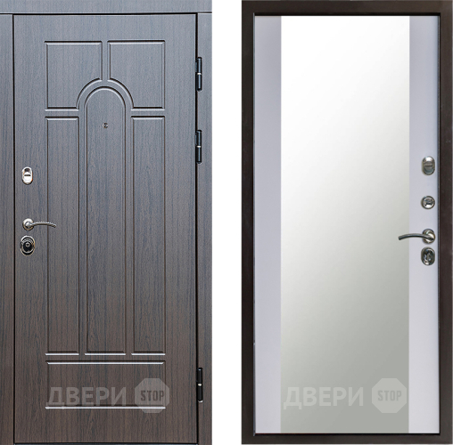 Дверь Престиж Арка Зеркало Белый софт в Раменском