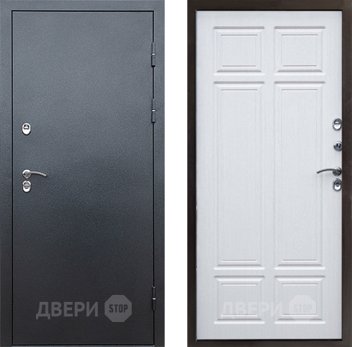 Входная металлическая Дверь Престиж TERMO с терморазрывом Снегирь Серебро Премиум Лиственница белая в Раменском