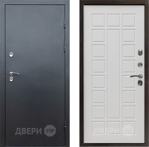 Входная металлическая Дверь Престиж TERMO с терморазрывом Снегирь Серебро Престиж Бежевый мат в Раменском