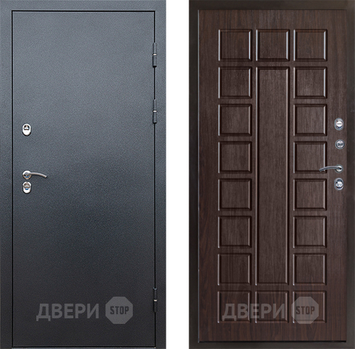 Входная металлическая Дверь Престиж TERMO с терморазрывом Снегирь Серебро Престиж Венге в Раменском