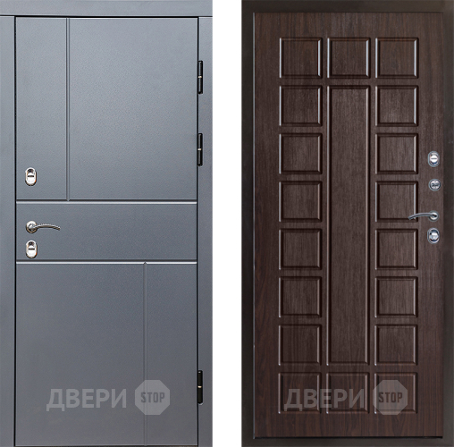 Входная металлическая Дверь Престиж TERMO с терморазрывом Горизонт Грэй Престиж Венге в Раменском