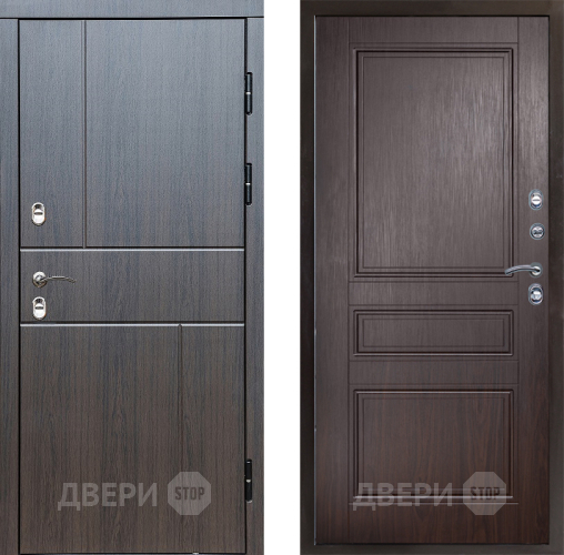 Входная металлическая Дверь Престиж TERMO с терморазрывом Горизонт Венге Классика Венге в Раменском