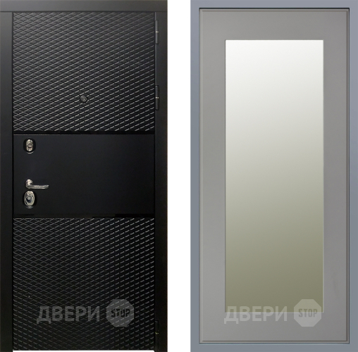 Дверь Заводские двери Тефлон Зеркало Модерн Грей софт в Раменском