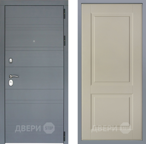 Дверь Заводские двери Лира Софт графит Доррен Шампань в Раменском