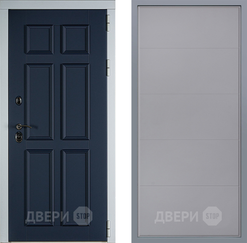 Дверь Заводские двери Стокгольм Тривия Грей софт в Раменском