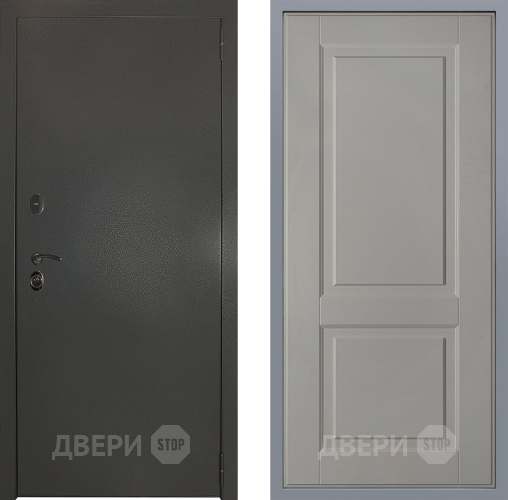 Дверь Заводские двери Эталон 3к антик серебро Доррен Грей софт в Раменском
