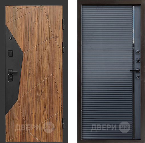 Входная металлическая Дверь Престиж Avangard Porte Черный кварц в Раменском